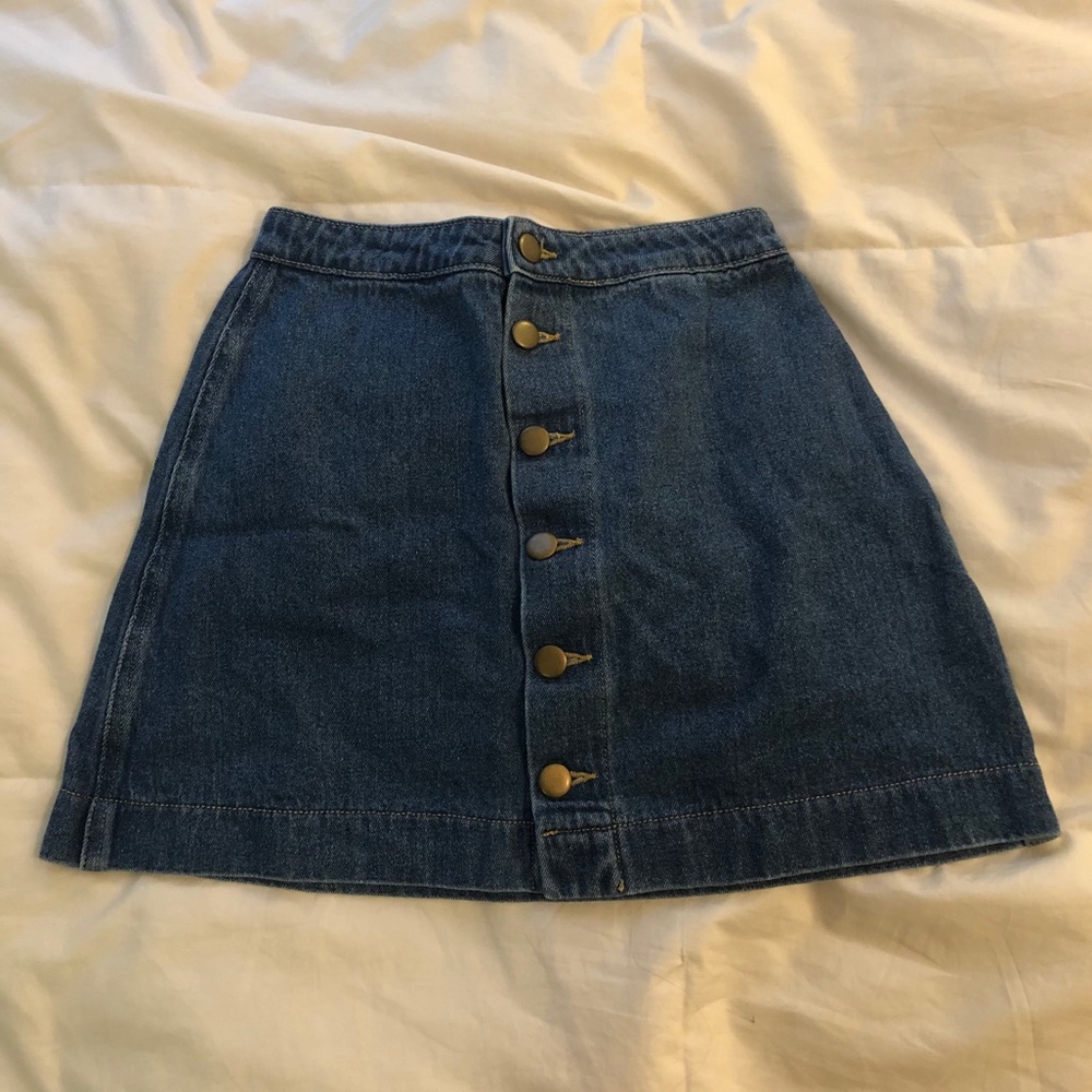 American Apparel denim skirt